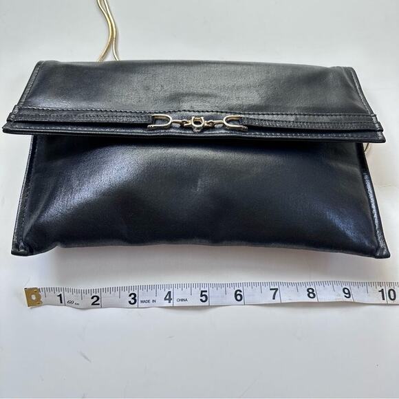 MARY ANN ROSENFELD BLACK LEATHER SHOULDER BAG | eBay Maryann Rosenfeld Vintage 1980s Shoulder Black Leather Purse